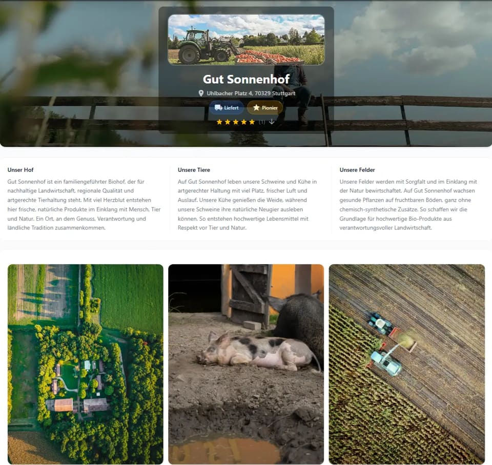 Verkäufer-Dashboard von Farmerino: Bestellungen, Shop und Finanzen auf einen Blick